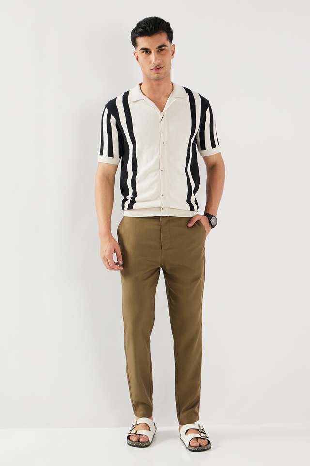 Solid-Lyocell-Slim-Fit-Men-s-Casual-Wear-Trousers