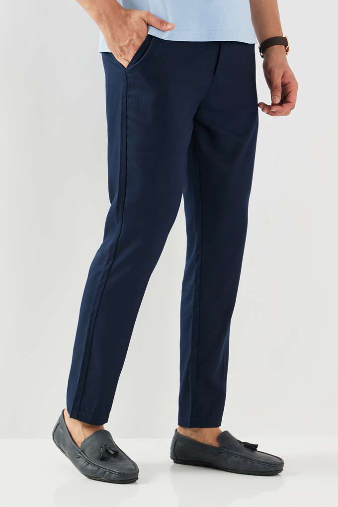 Solid-Lyocell-Slim-Fit-Men-s-Casual-Wear-Trousers
