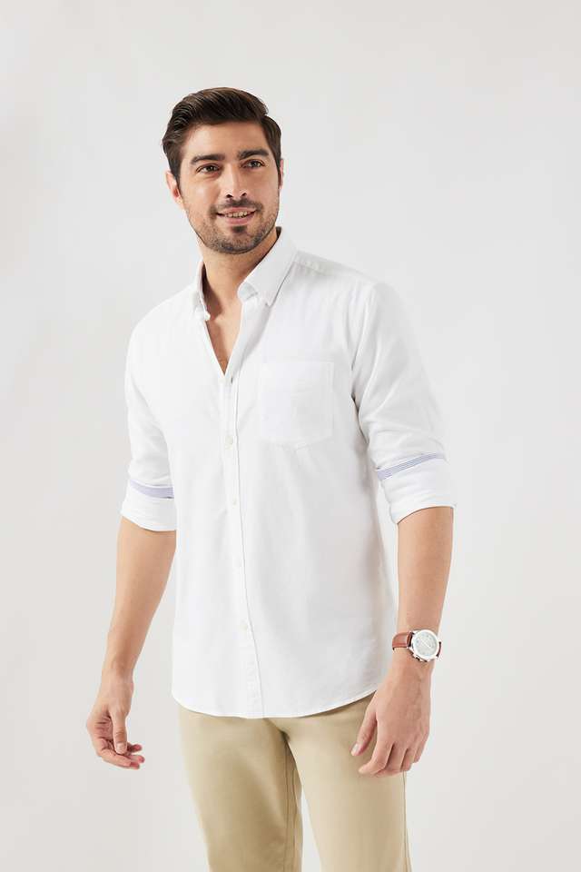 Solid-Cotton-Slim-Fit-Men-s-Casual-Wear-Shirt