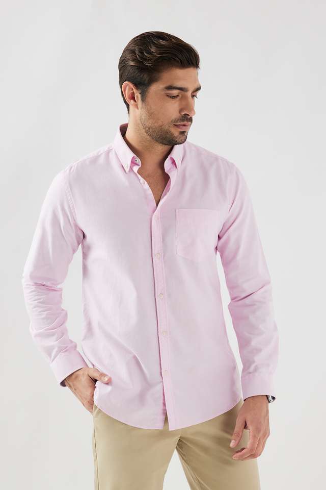 Solid-Cotton-Slim-Fit-Men-s-Casual-Wear-Shirt