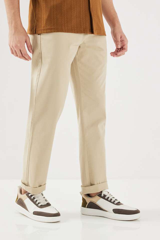 Solid-Cotton-Blend-Slim-Fit-Men-s-Casual-Wear-Chinos