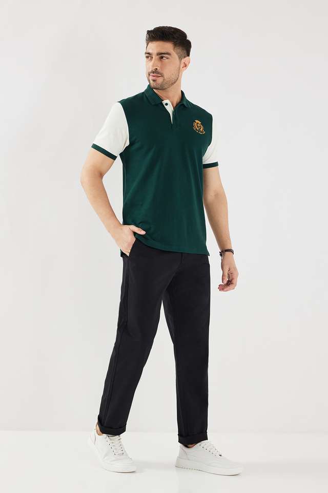 Solid-Cotton-Blend-Slim-Fit-Men-s-Casual-Wear-Chinos