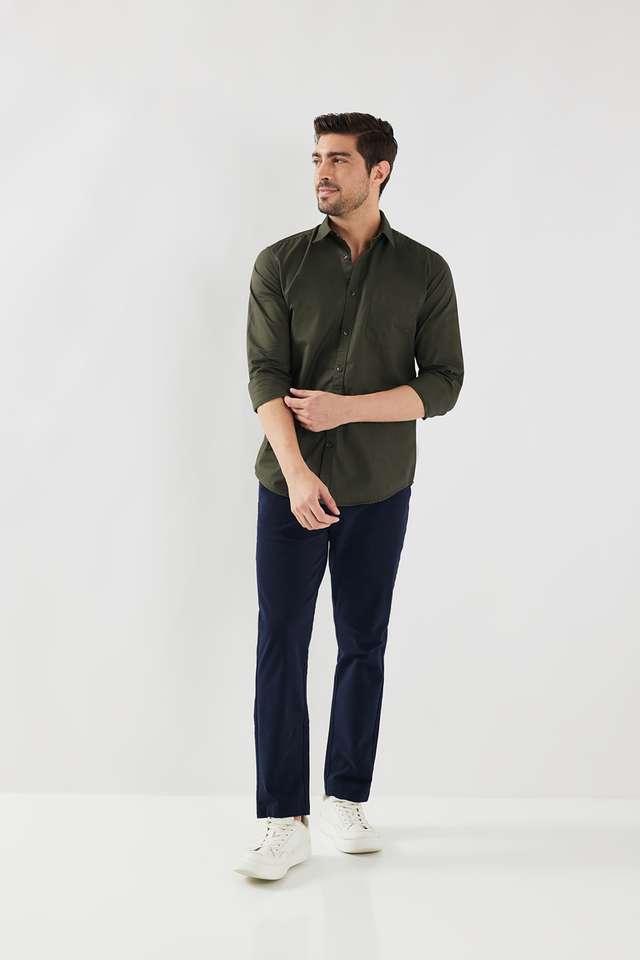 Solid-Cotton-Slim-Fit-Men-s-Casual-Wear-Shirt