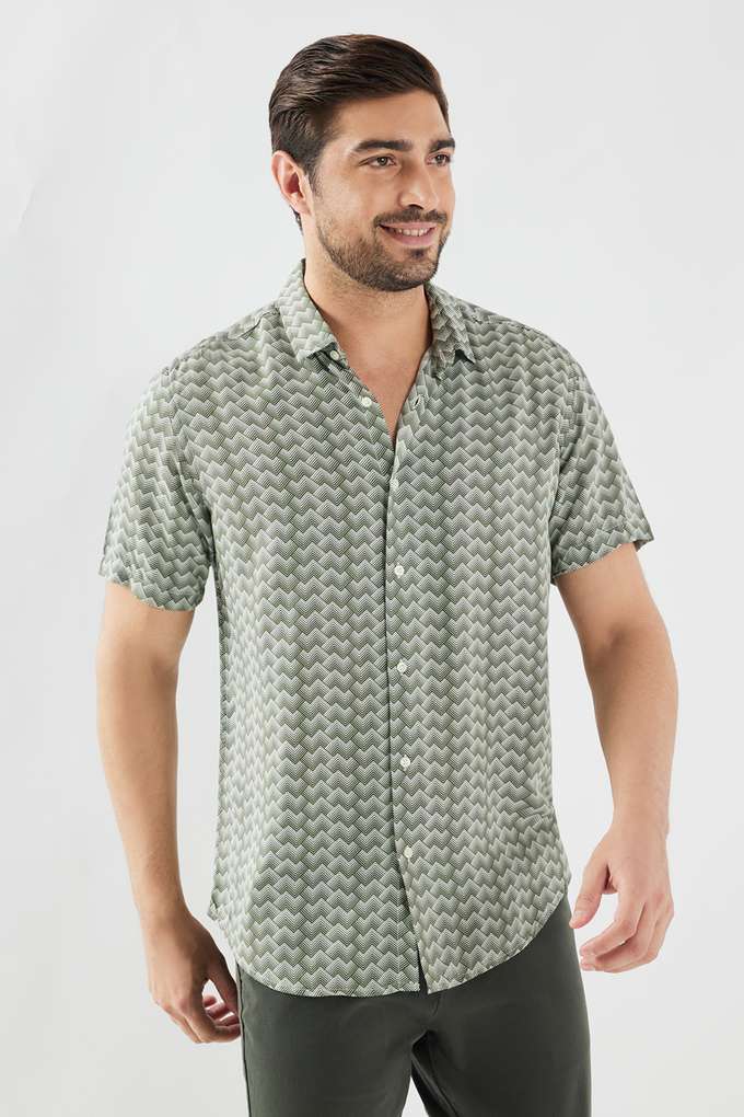 Abstract-Viscose-Slim-Fit-Men-s-Casual-Wear-Shirt