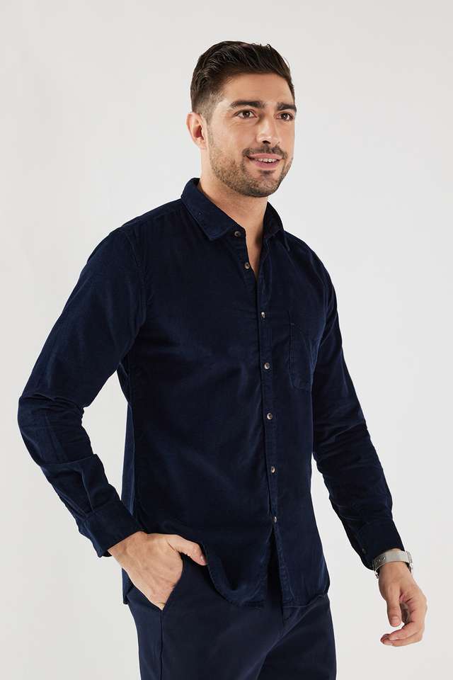 Solid-Cotton-Slim-Fit-Men-s-Casual-Wear-Shirt