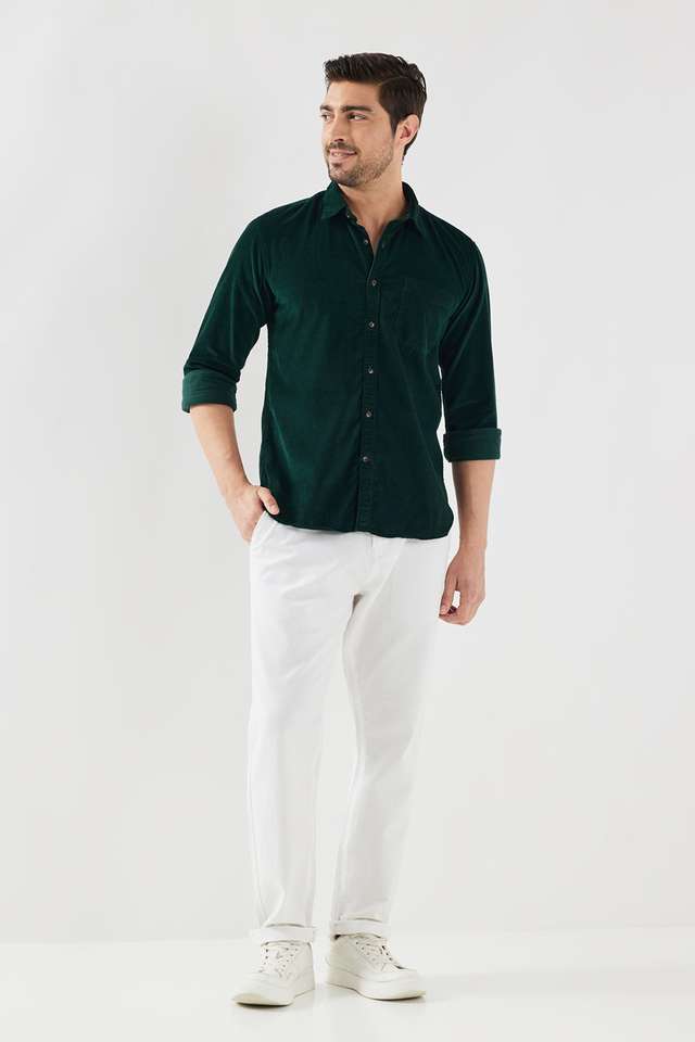 Solid-Cotton-Slim-Fit-Men-s-Casual-Wear-Shirt