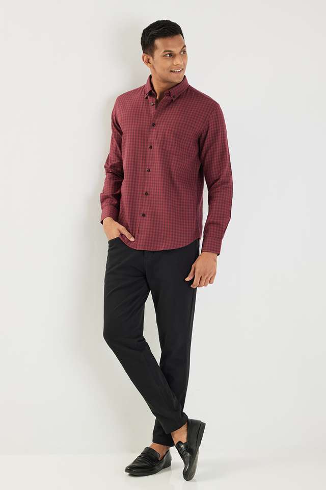 Checks-Cotton-Slim-Fit-Men-s-Casual-Wear-Shirt