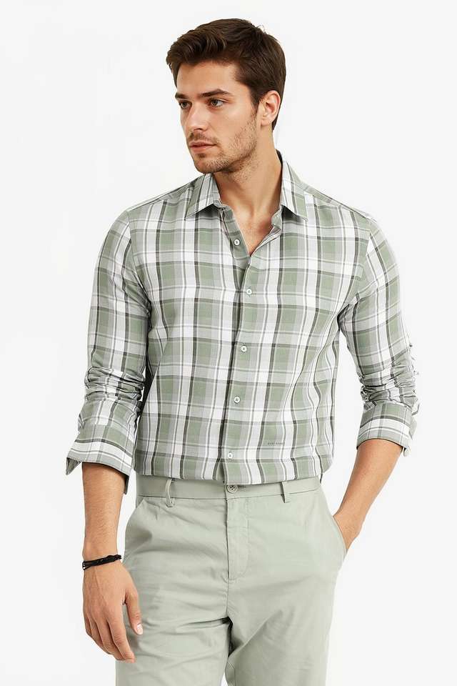 Checks-Cotton-Regular-Fit-Men-s-Casual-Shirt