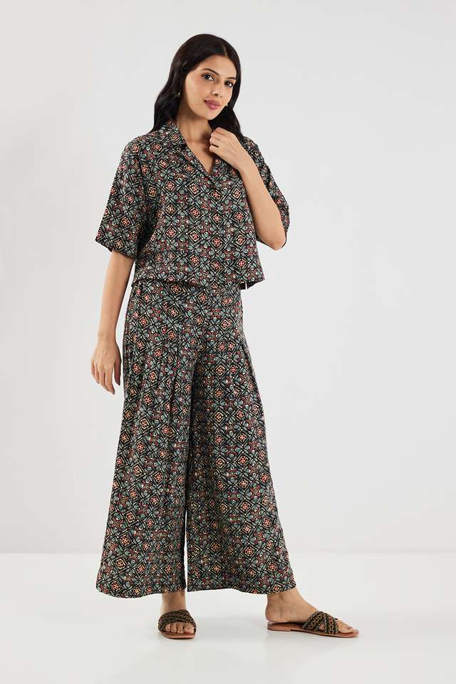 Printed-Full-Length-Viscose-Woven-Women-s-Co-Ord-Set