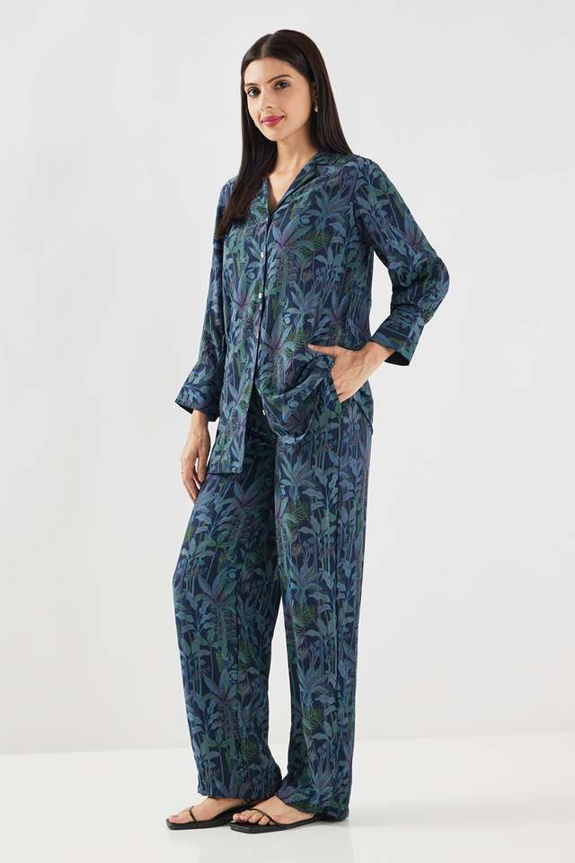 Printed-Full-Length-Muslin-Woven-Women-s-Co-Ord-Set