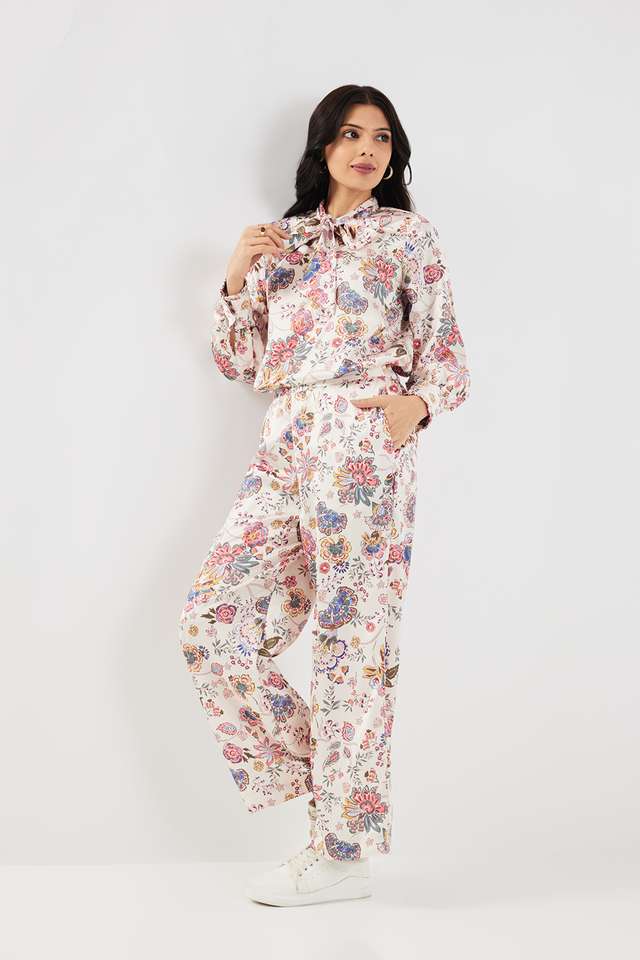 Printed-Full-Length-Polyester-Woven-Women-s-Co-Ord-Set