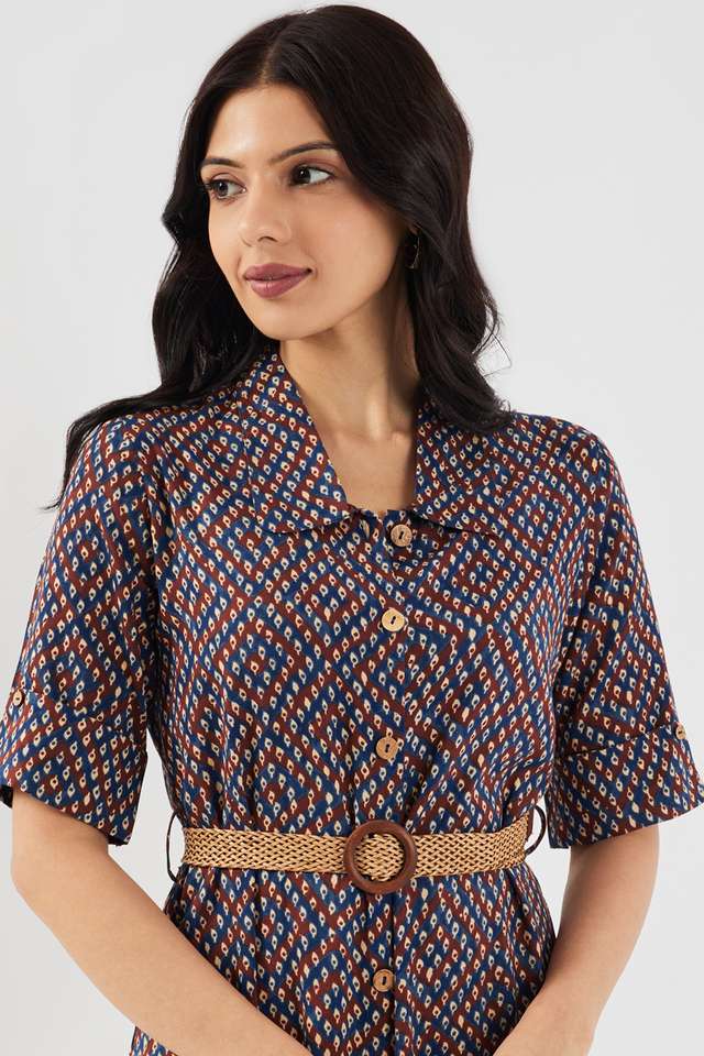 Printed-Round-Neck-Viscose-Women-s-Calf-Length-Ethnic-Dress