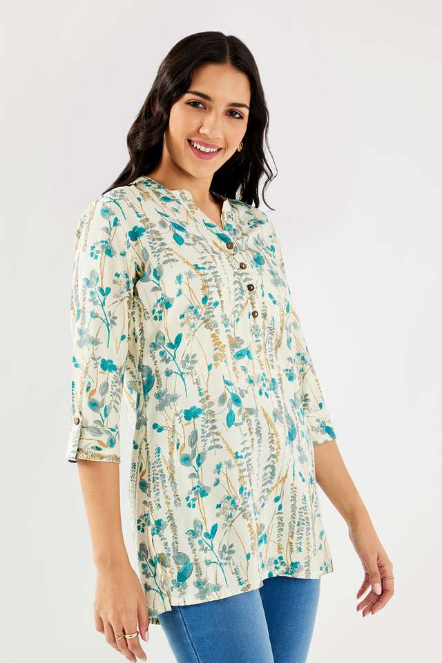Printed-Rayon-Collared-Women-s-Tunic