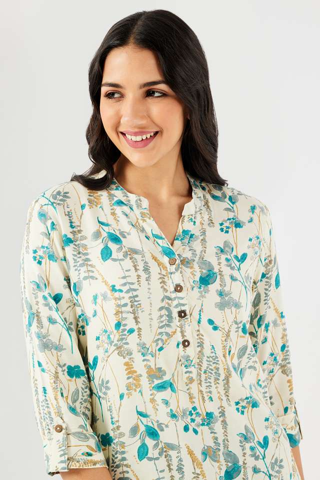 Printed-Rayon-Collared-Women-s-Tunic