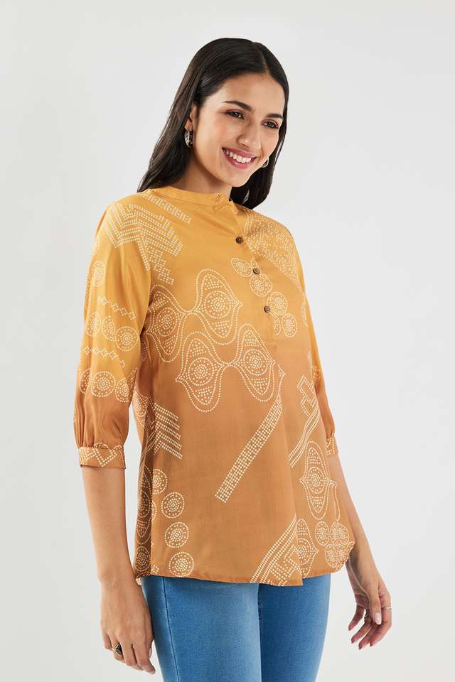 Printed-Muslin-Round-Neck-Women-s-Tunic