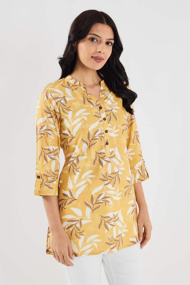 Printed-Rayon-Collared-Women-s-Tunic