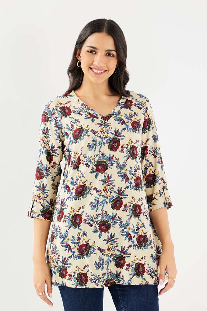 Printed-Rayon-Collared-Women-s-Tunic