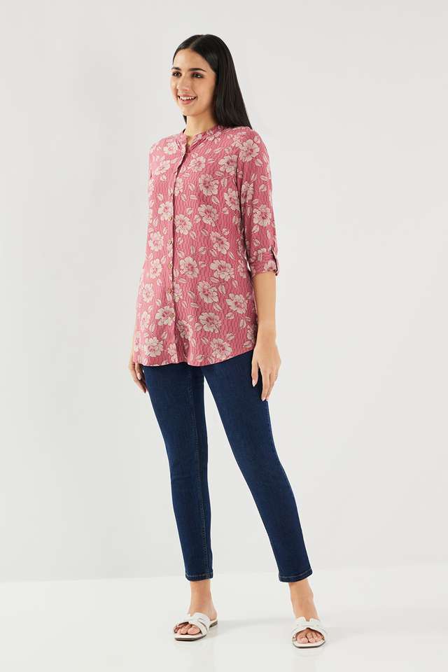 Floral-Rayon-Women-s-Tunic