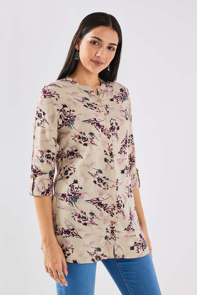 Printed-Rayon-Collared-Women-s-Tunic