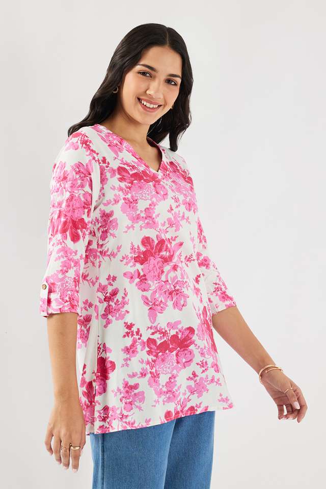 Floral-Rayon-Women-s-Tunic