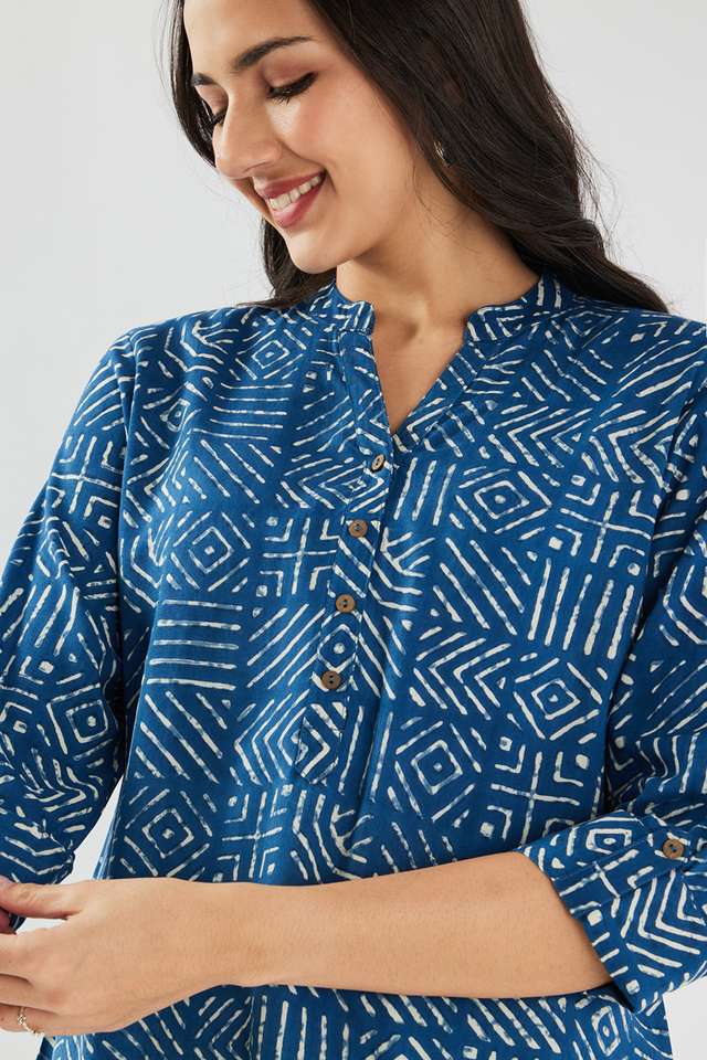 Printed-Blended-Fabric-Regular-Fit-Women-s-Tunic