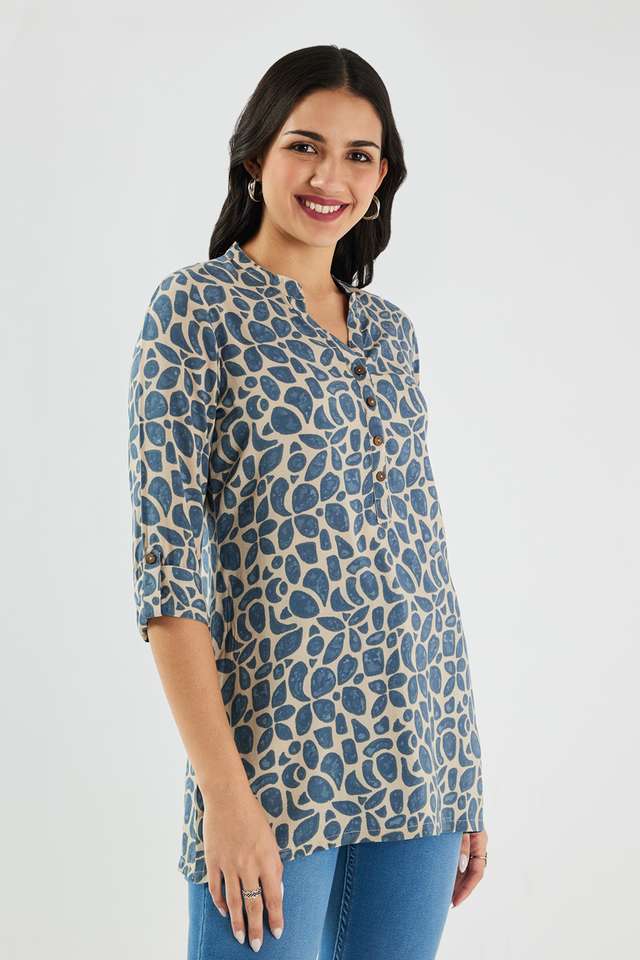Printed-Blended-Fabric-Regular-Fit-Women-s-Tunic