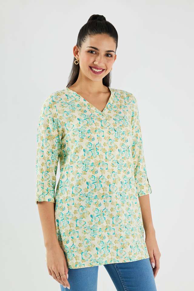 Printed-Blended-Fabric-Regular-Fit-Women-s-Tunic