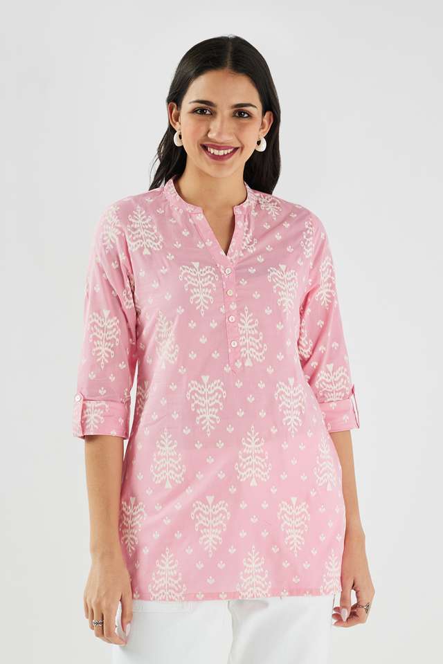 Printed-Blended-Fabric-Regular-Fit-Women-s-Tunic