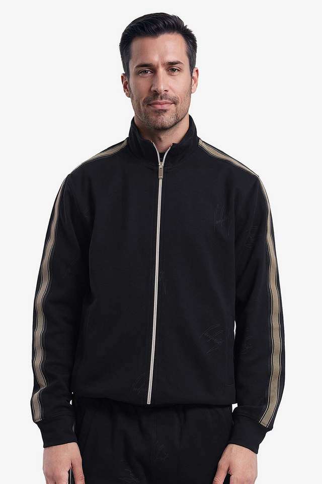 Solid-Blended-Fabric-Regular-Fit-Men-Jacket