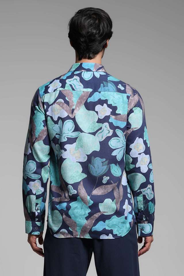 Printed-Linen-Slim-Fit-Men-s-Casual-Shirt