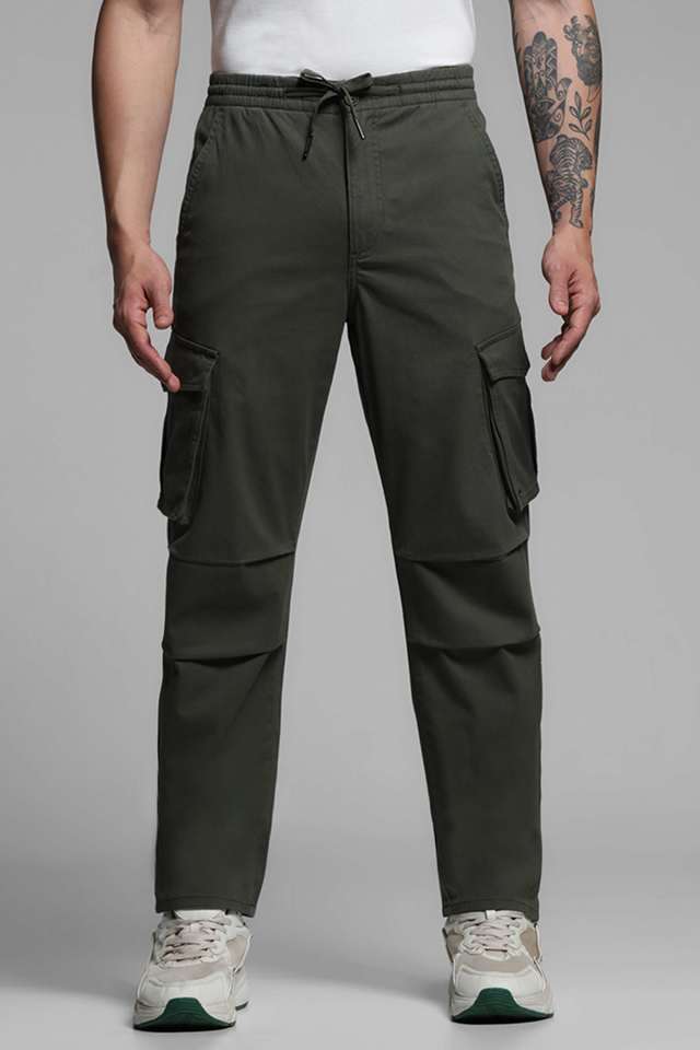 Solid-Cotton-Regular-Fit-Men-s-Casual-Trousers