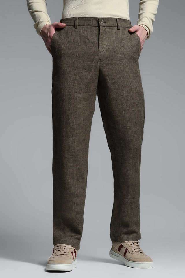 Solid-Linen-Slim-Fit-Men-s-Casual-Wear-Trousers