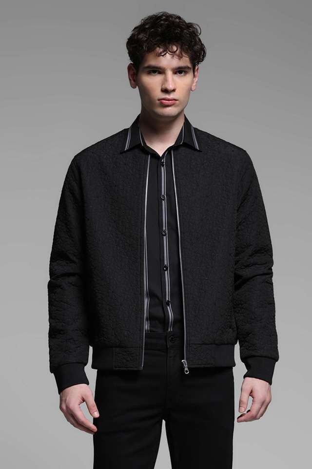 Solid-Polyester-Regular-Fit-Men-s-Casual-Jacket