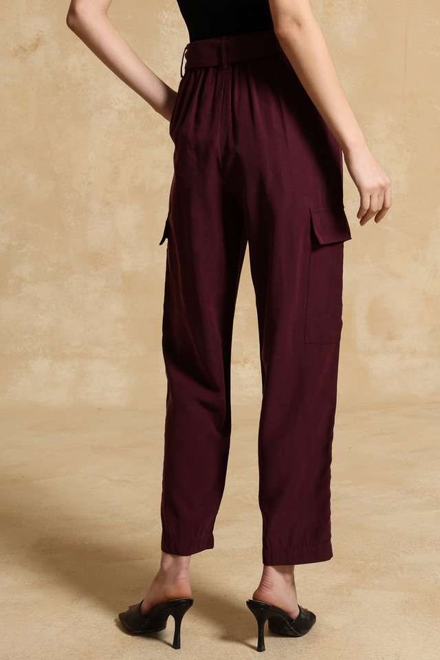 Solid-Relaxed-Fit-Rayon-Women-Casual-Wear-Trouser