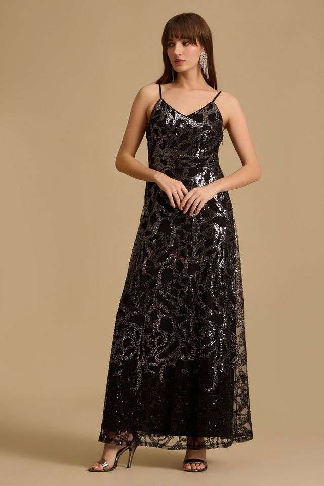 kazo black maxi dress Trace Maxi Dress  KAZO