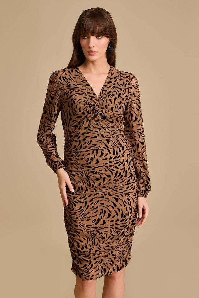 sachin and babi light blue dress Lennon Jacquard Knee Length Dress - Black | Occasion Dress in Sizes XXS–6X main image 0