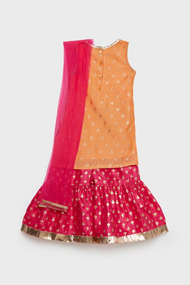 Solid-Blended-Fabric-Regular-Fit-Girls-Ethnic-Set