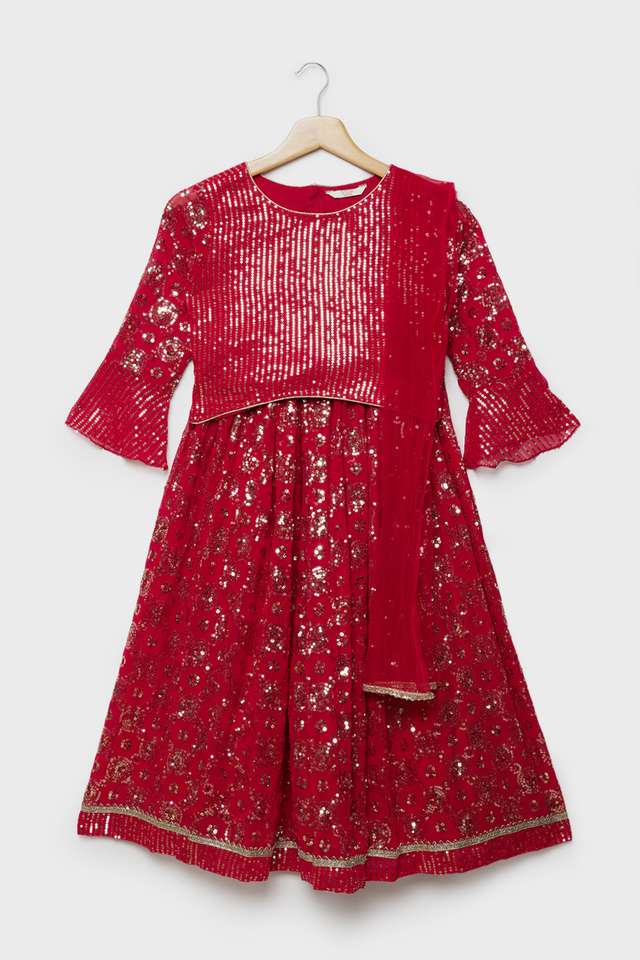 Solid-Blended-Fabric-Girls-Ghaghara-Choli-Dupatta-Set