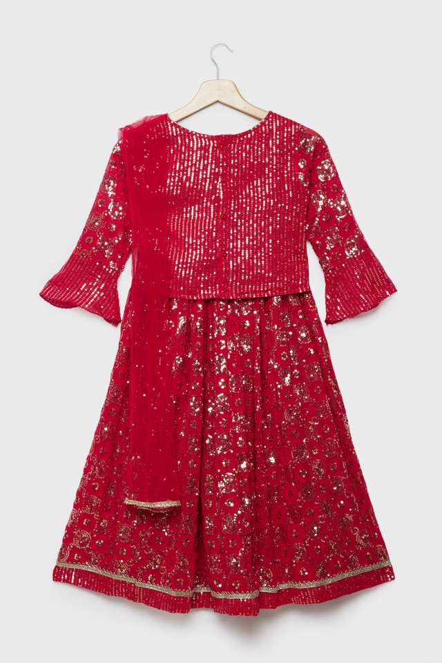 Solid-Blended-Fabric-Girls-Ghaghara-Choli-Dupatta-Set