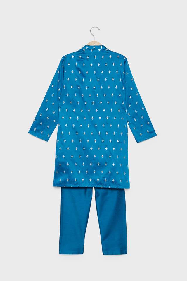 Printed-Blended-Fabric-Regular-Fit-Boys-Kurta-Set