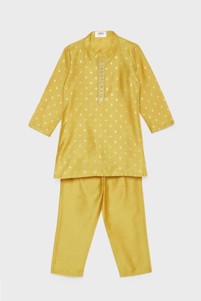 Printed-Blended-Fabric-Regular-Fit-Boys-Kurta-Set