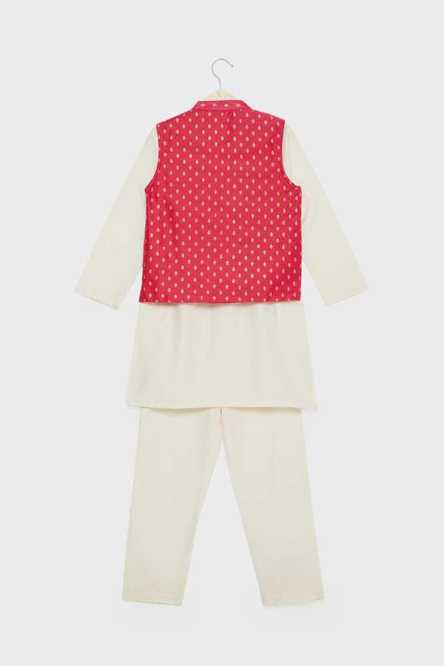 Printed-Blended-Fabric-Regular-Fit-Boys-Kurta-Set