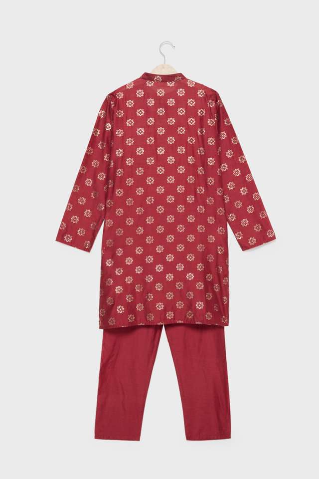 Printed-Blended-Fabric-Regular-Fit-Boys-Kurta-Set