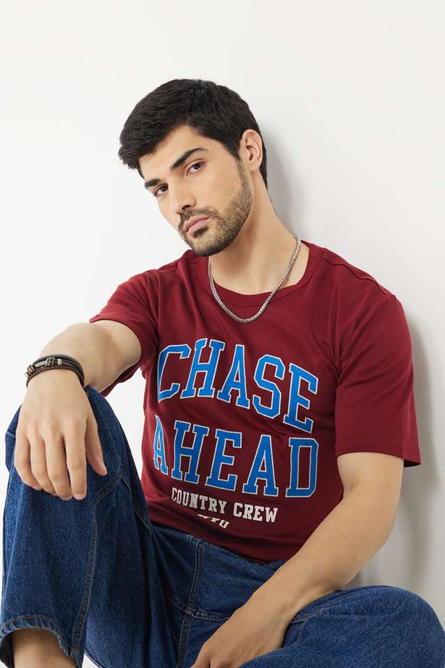 Embroidered-Cotton-Round-Neck-Men-s-T-Shirt