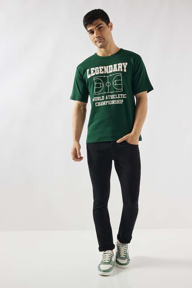 Dark-Wash-Blended-Fabric-Slim-Fit-Men-s-Jeans