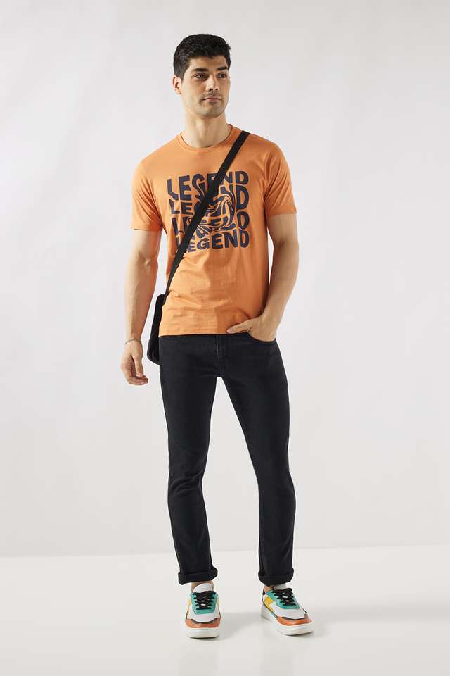 Dark-Wash-Blended-Fabric-Slim-Fit-Men-s-Jeans