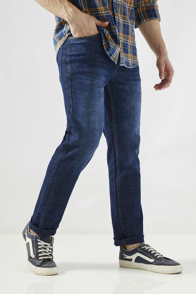 Dark-Wash-Cotton-Slim-Fit-Men-s-Jeans