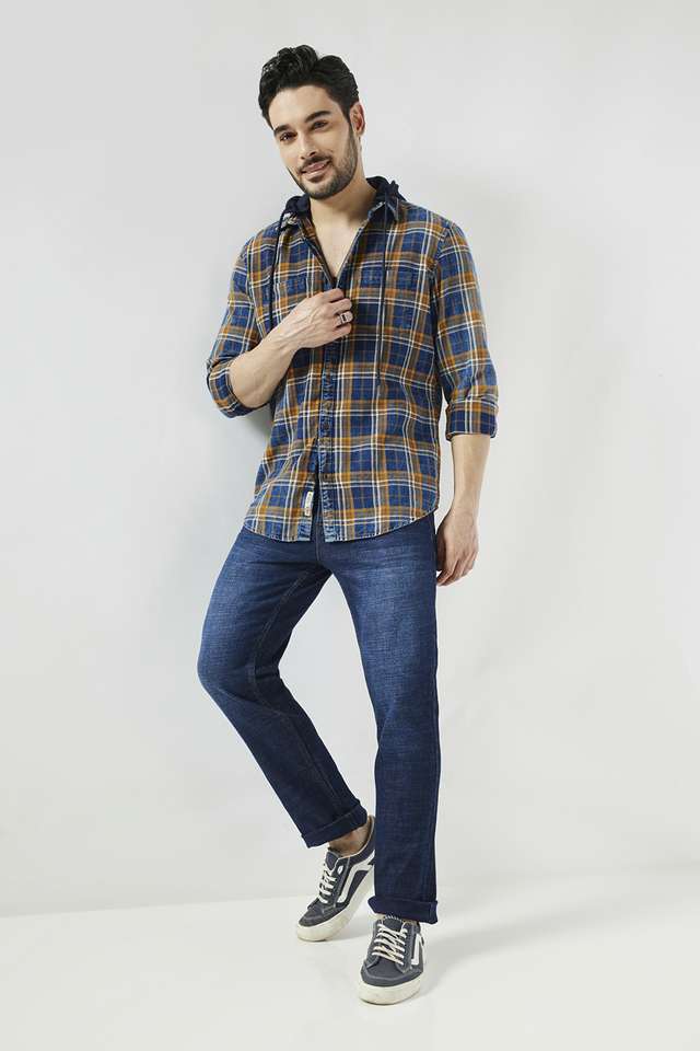 Dark-Wash-Cotton-Slim-Fit-Men-s-Jeans