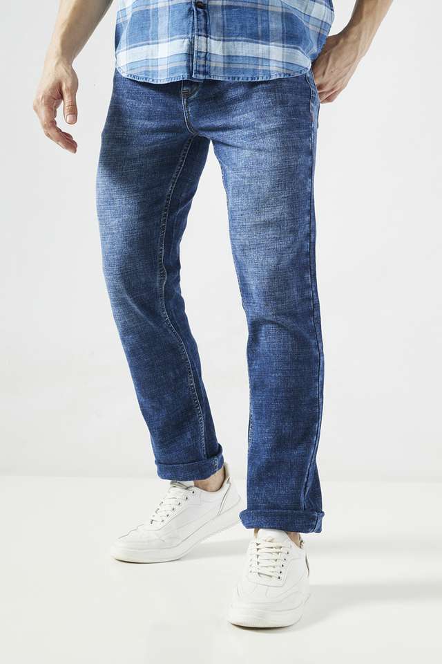 Dark-Wash-Cotton-Slim-Fit-Men-s-Jeans