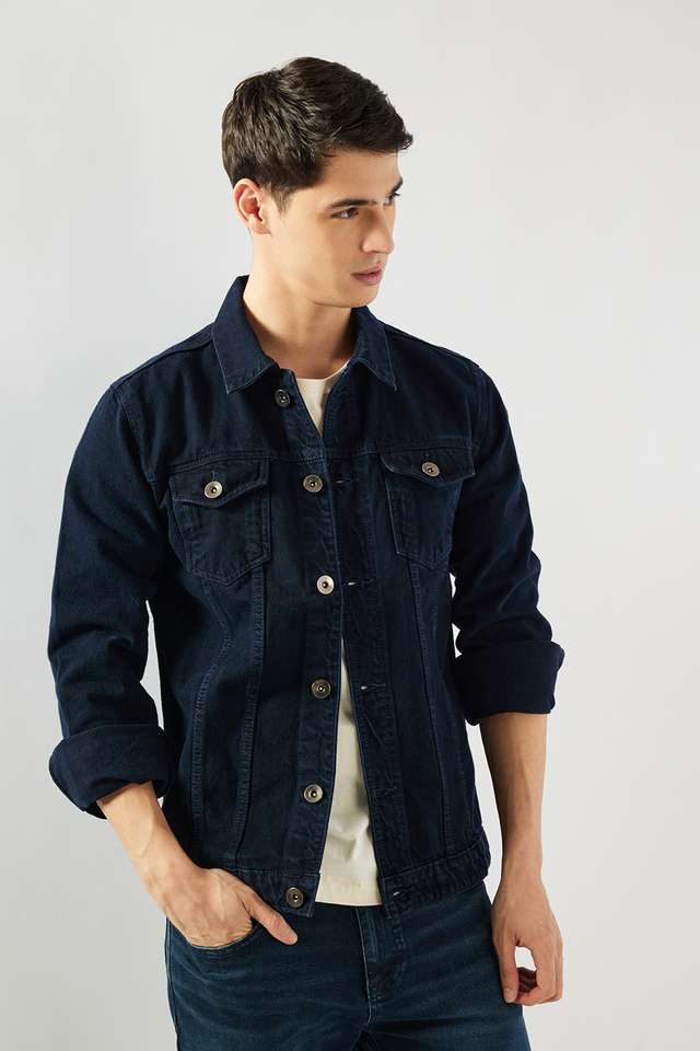 Solid-Denim-Slim-Fit-Mens-Jacket